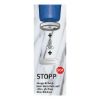 Furniture glider insert, stop glider - INRTGLID-STOPP-WHITE-D40MM
