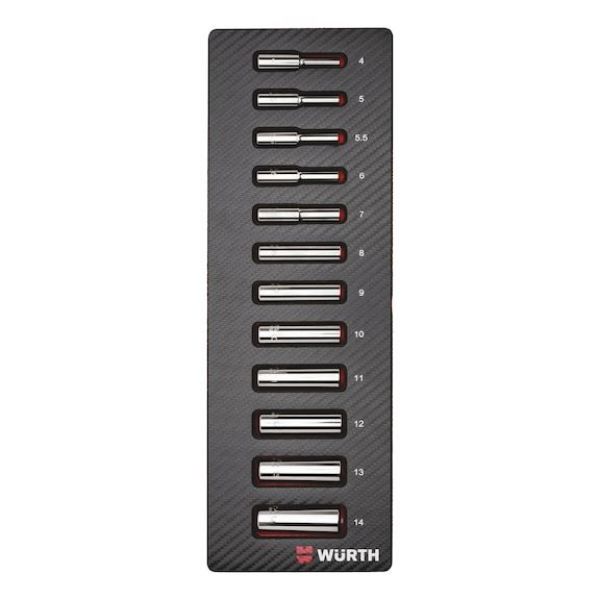 System assortment 2.4.1, socket wrench 1/4 inch - SKTWRNCH-SET-1/4IN-12PCS