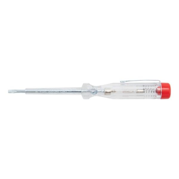 Transparent single-pole voltage tester - EST-VDE-1POL-(120-250VAC)-(140MM/65MM)
