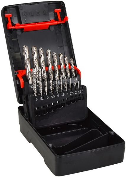 Picture for category TWIST DRILL BIT ASSORTMENT HSCO DIN 338 TYPE RN 19 PIECES