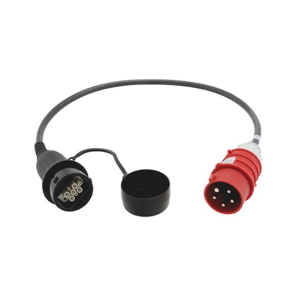 Adapter For mobile charging station mode 2 type 2 UNI - AY-CHRGSTA-ELVEH-ADAPTER-16A-11KW-RED