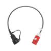 Adapter For mobile charging station mode 2 type 2 UNI - AY-CHRGSTA-ELVEH-ADAPTER-16A-11KW-RED