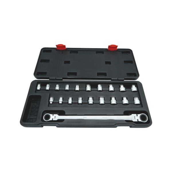 Picture for category Ratchet wrench set for tight-space installations 23 pcs