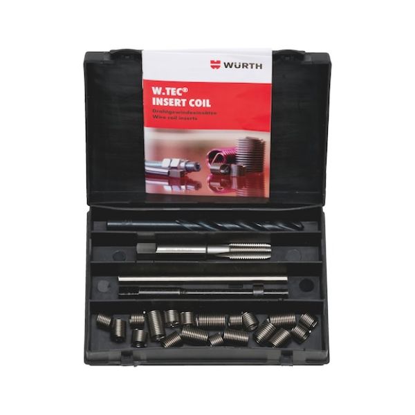Helical insert assortment W.TEC&lt;SUP&gt;&reg;&lt;/SUP&gt; INSERT COIL Free Running - W-TEC-SORT-MIX-M4-24PCS