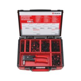 Plastic blind rivets assortment 151 pieces in system case 4.4.1. - RIV-SYSKO-PLA-HNDRIVPLRS-151PCS