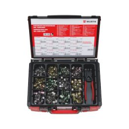 Screwless hose clamp assortment 511 pieces in system case - HOSECLMP-SCRL-SYSKO-511PCS