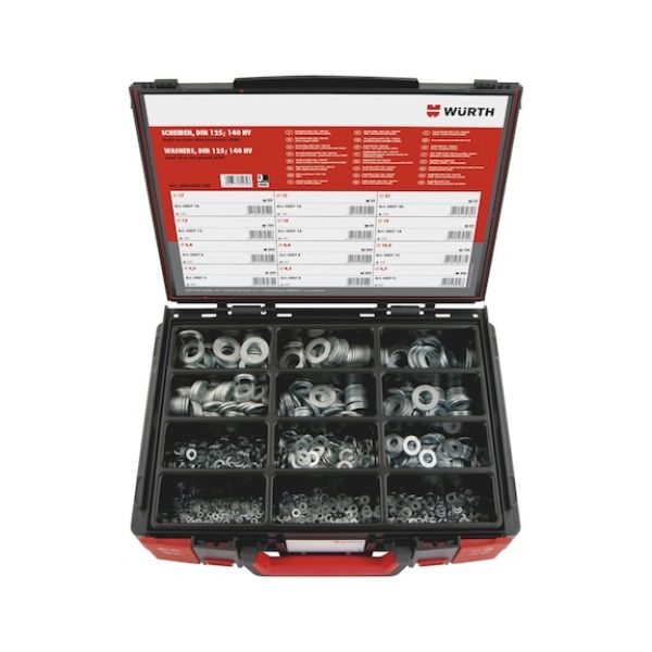 Flat washers assortment - WSH-SYSKO-DIN125-(A2K)-1425PCS