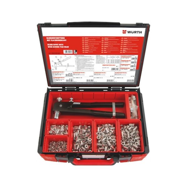 Picture of RIVET NUTS, ROUND PAN HEAD WITH PLIERS, ASSORTMENT