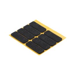 Square furniture glider for sticking on - FRNGLID-SQUARE-SA-BLACK-16X44MM