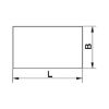 Square furniture glider for sticking on - FRNGLID-SQUARE-SA-BLACK-16X44MM