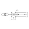 Horizontal clamp Basic With horizontal base and oil-resistant plastic handle - QCKCLMP-HORIZONTAL-(0,0-5,0)-L174MM