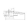 Horizontal clamp Basic With horizontal base and oil-resistant plastic handle - QCKCLMP-HORIZONTAL-(0,0-5,0)-L174MM