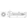 ASSY&lt;SUP&gt;&reg;&lt;/SUP&gt; 4 CS fittings screw Steel zinc plated full thread countersunk head - SCR-CS-WO-RW20-(A2K)-4X20/16