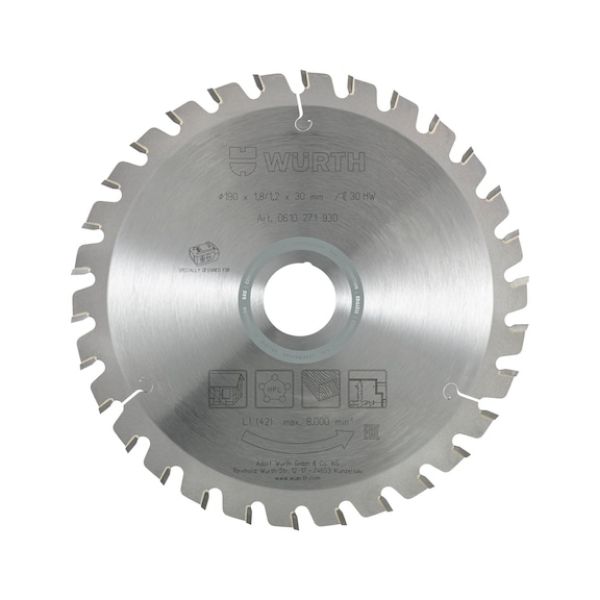 Circular saw blade for cordless wood circular saws - CRCLSAWBLDE-WO-TC-190X1,8/1,2X30-30AT
