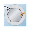 Hexagon socket bit - BIT-HEXSKT-WS2,5-1/4IN-L25MM