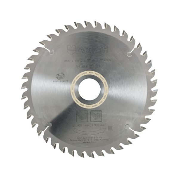 Circular saw blade for cordless wood circular saws - CRCLSAWBLDE-WO-TC-190X1,8/1,2X30-42AT