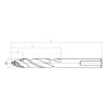 Twist drill bit HSS DIN 338 SMART STEP - DRL-TWST-MET-DIN338-HSS-SMARTSTEP-22,0MM