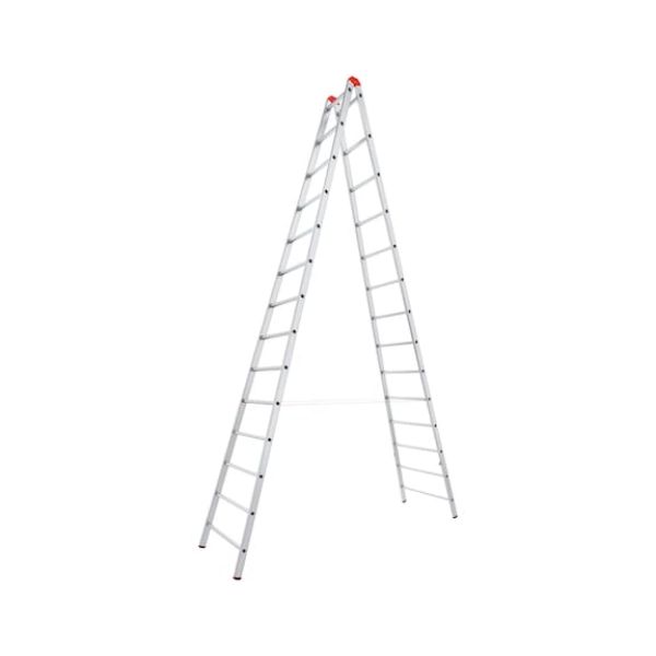 Aluminium runged stepladder - STANDLDR-ALU-2X14RUNGS