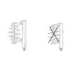 Clamping plate VIII/IX For MacPherson spring strut compressors - CLMPPLT-VIII / IX-PAIR-PEUGEOT205