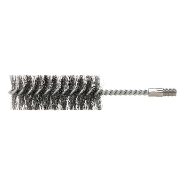 Cleaning brush For concrete and REBAR with M8 connecting thread WIT-RB - CLNBRSH-(RB14)-MA-DRLHO14MM-ST-THRM8