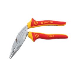 VDE snipe nose pliers, angled - SNPNOSEPLRS-VDE-ERGO-ANGLD-L210MM