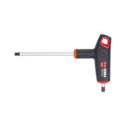 T-handle 2C hex key with ball head with side drive - SCRDRIV-HNDL-T-HEXSKT-BALLHD-6X185
