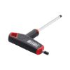 T-handle 2C hex key with ball head with side drive - SCRDRIV-HNDL-T-HEXSKT-BALLHD-6X185
