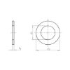 Flat washer without chamfer DIN EN ISO 7089, steel, hot-dip galvanised (hdg) - WSH-ISO7089-200HV-(HDG)-16