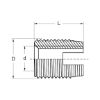 Self-tapping thread insert with cutting slot - THRINRT-SLFCUT-(DSP)-M10