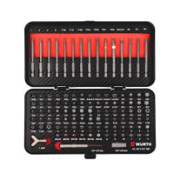 Bit assortment 105 pieces with insert in attractive carbon finish - BIT-SAFE-SORT-METBOX-105PCS