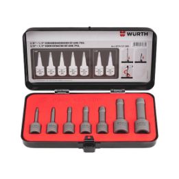Screw extractor set, long 7 pieces - SCREXTR-SORT-LONG-7PCS