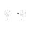 Nut with spring lock washer - NUT-HEX-SPGWSH-WS13-(A2K)-M8