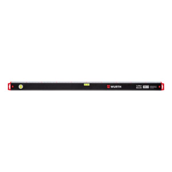 Spirit level with ruler - LEVL-LMET-MILLED-MSRESRF-100CM-RULR