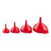 Plastic funnel set 4 pieces - FUNL-PLA-SET-50/70/90/115MM-4PCS