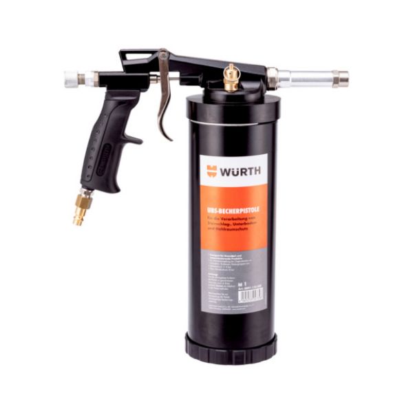 Underbody seal cup gun For applying solvent- and water-based gravel guard, undercoating and cavity sealing products - UBSSPRGUN-CUP-GUN