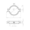 Pipe clamp TIPP<SUP>®</SUP> Robust - PIPCLMP-ROBUST-M10/12-(310-320MM)