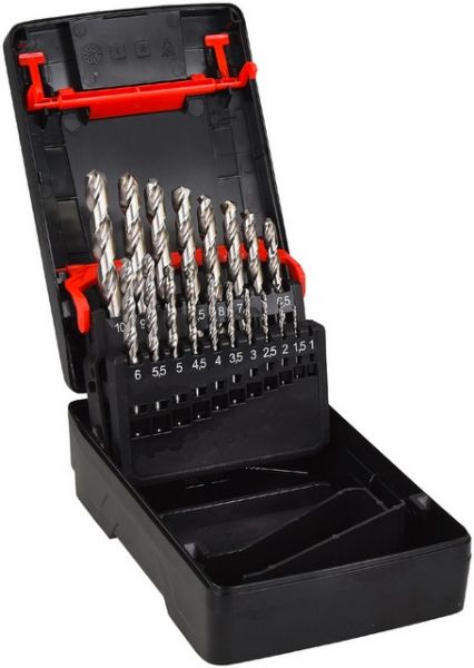 Picture of TWIST DRILL BIT ASSORTMENT HSCO DIN 338 TYPE RN 19 PIECES