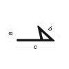 Plastic triangular fillet With nail flange - TRISTR-PVC-FLAG-HOHL-15X21X31MM-2,5M