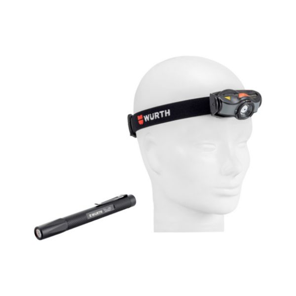High-end power LED torch WTX2 and LED head lamp SLA set - TRCH-SET-WTX2-(W.HDLAMP-SLA)