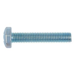 Flat-head screw with H cross recess ISO 7045, steel 4.8, zinc-plated, blue passivated (A2K) - SCR-PAN-ISO7045-4.8-H1-(A2K)-M3X6