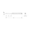 Pin punch In accordance with DIN 6450 form C with hardened impact head - PINPNCH-4MM-L150MM