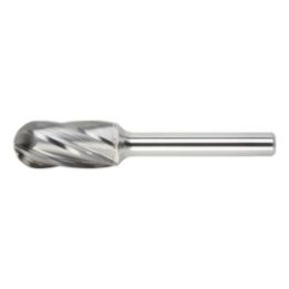 Tungsten carbide bur with aluminium teeth - MILBIT-CYL-TC-WRC-ALU-D12-WL25MM
