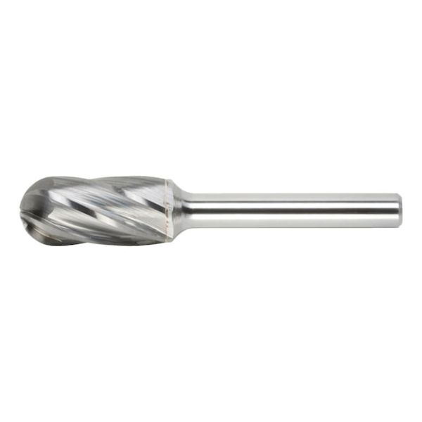 Tungsten carbide bur with aluminium teeth - MILBIT-CYL-TC-WRC-ALU-D12-WL25MM