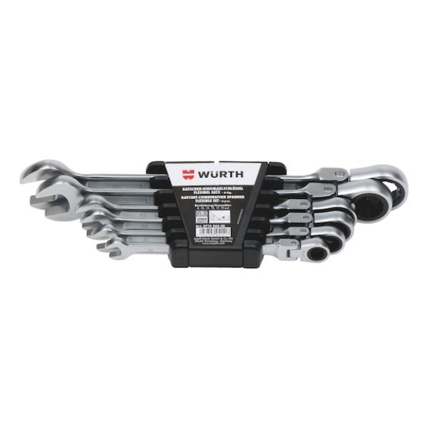 Metric ratcheting combination wrench 6 pieces with POWERDRIV<SUP>®</SUP> drive - RTCHCOMBIWRNCH-SORT-FLEXIBLE-6PCS