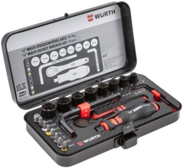 SKTWRNCH-SET-1/4IN-MULTI-BLACK-24PCS-ZEBRA