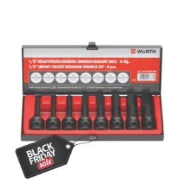 Picture of 1/2-inch impact socket wrench assortment 8 pieces