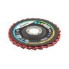 RED PERFECT<SUP>®</SUP> 3D non-woven lamella flap disc for direct use on angle grinders - SNDDISC-NYLFLC-MEDIUM-125X22,23MM