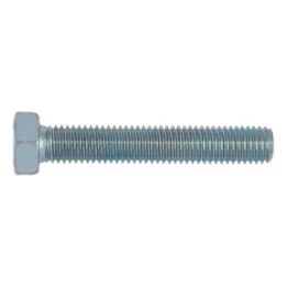 Hexagon bolt with thread up to the head ISO 4017, steel 8.8, zinc-plated, blue passivated (A2K) - SCR-HEX-ISO4017-8.8-WS27-(A2K)-M18X130