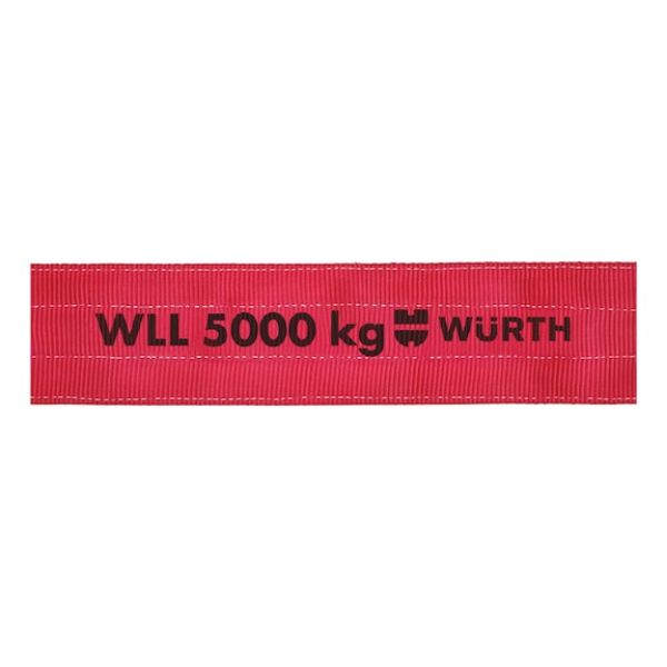 Two-ply lifting strap - LFTSTRP-(EN1492-1)-5000KG-L6000-W150MM