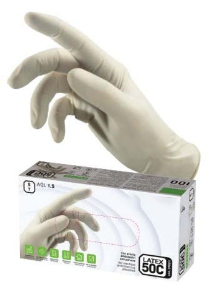 Picture of DISPOSABLE Latex glove 